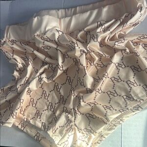 For bundles only - sleep shorts pajama Cream / Brown L